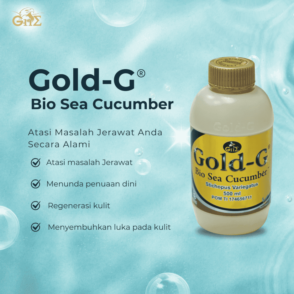 Gold-G Jelly Gamat untuk obat alami jerawat