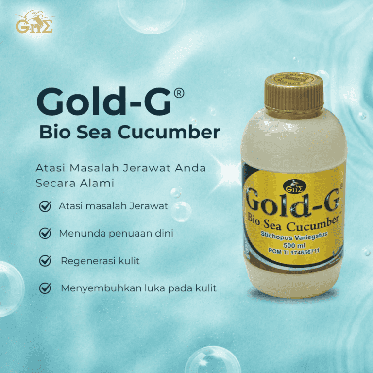 Gold-G Jelly Gamat untuk obat alami jerawat