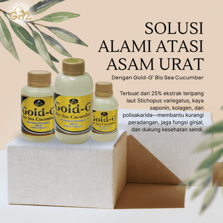 obat herbal asam urat gold g jelly gamat
