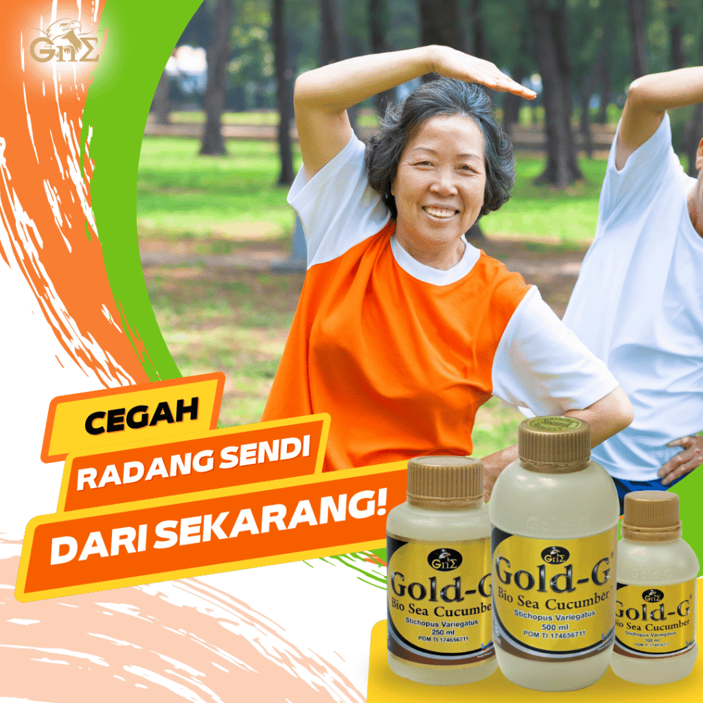 gold g jelly gamat kolagen alami ampuh atasi radang sendi