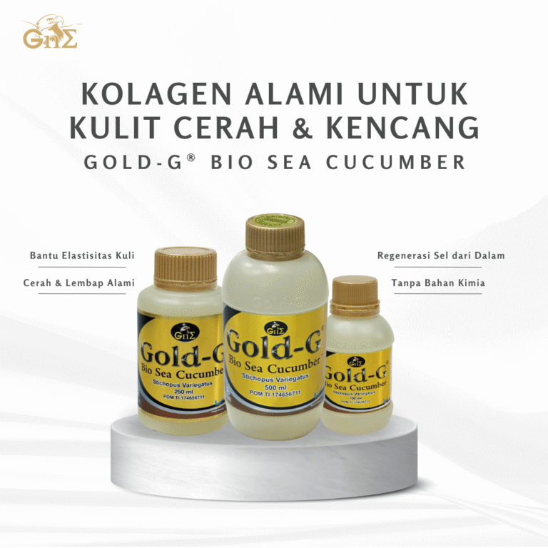 gold g jelly gamat kolagen alami untuk wajah